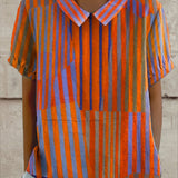 Sabina | Cămașă cu Dungi Geometrice