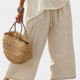 Doina – bluză confortabilă de bază și pantaloni cu picior larg